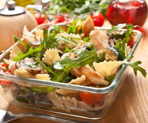 EGGPLANT AND BEEF SAUSAGE PASTA SALAD